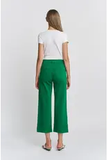 Mattie Green High Rise Wide Crop Cuffed