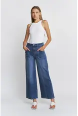 Marnie High Rise Wide Crop Cuffed Jean