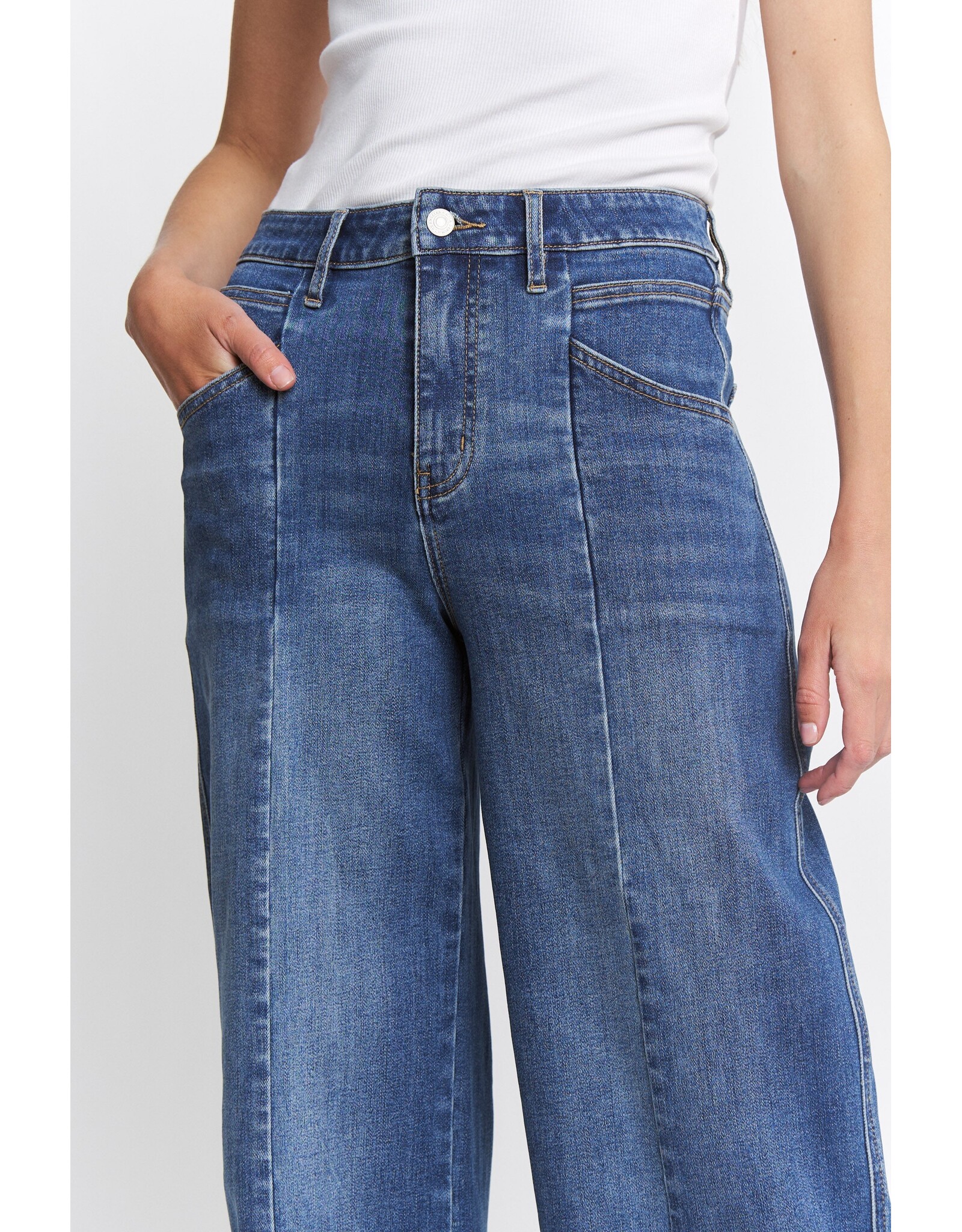 Marnie High Rise Wide Crop Cuffed Jean