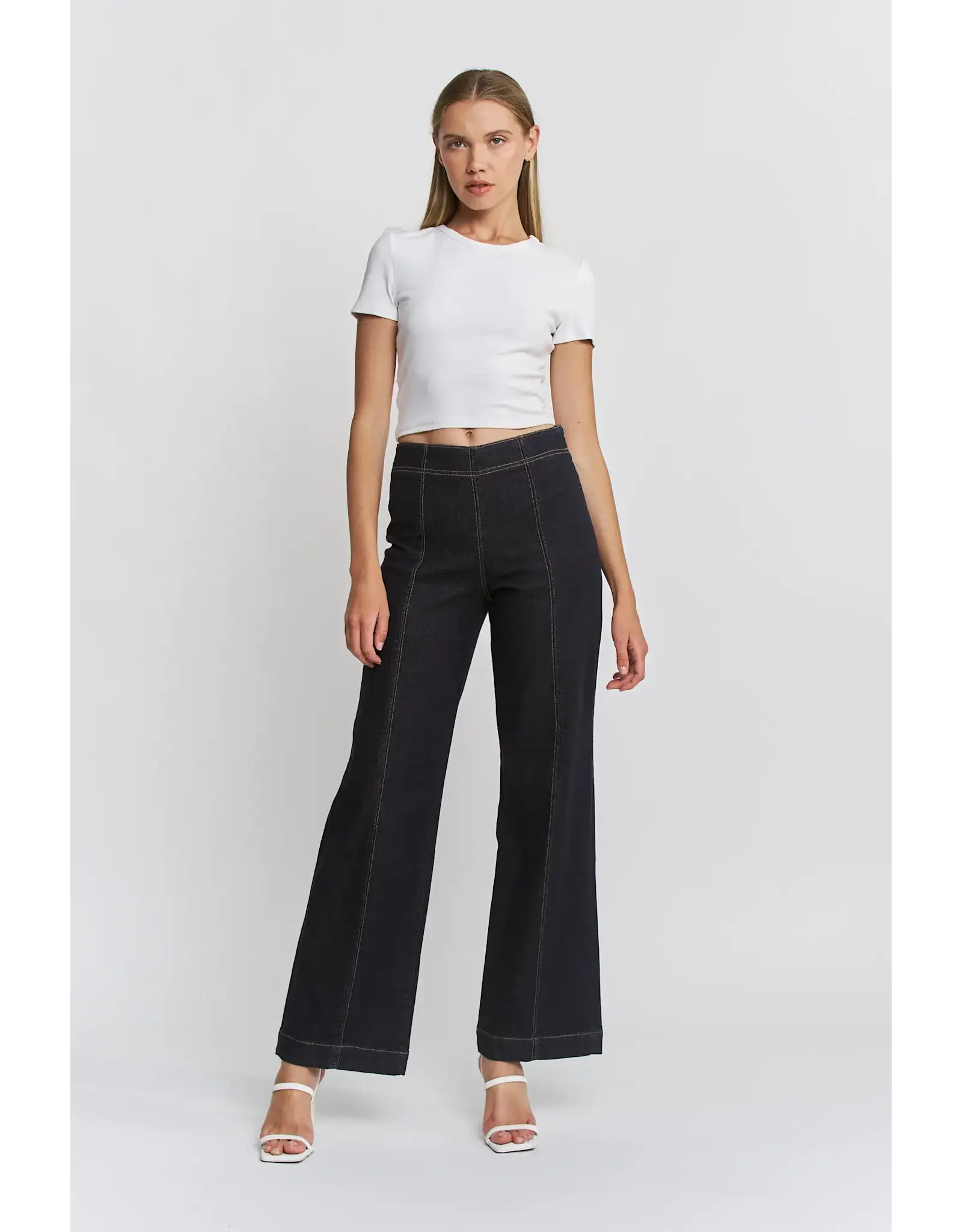 Marley Pull-On Split Seam Jeans