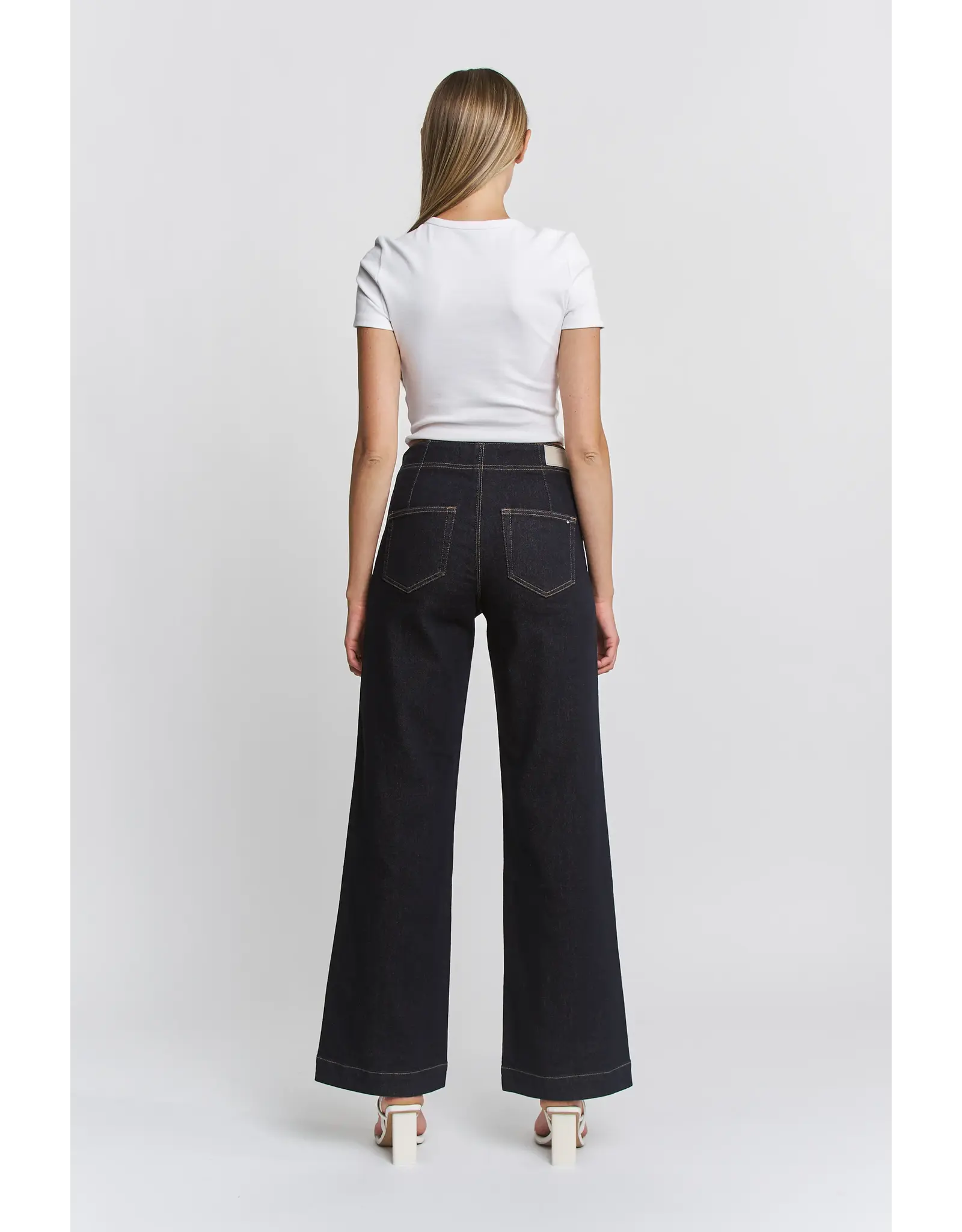 Marley Pull-On Split Seam Jeans