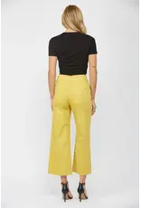 Buttercup Yellow Cropped Front Pocket Jeans