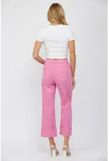 Marla Pink High Rise Wide Leg Jeans