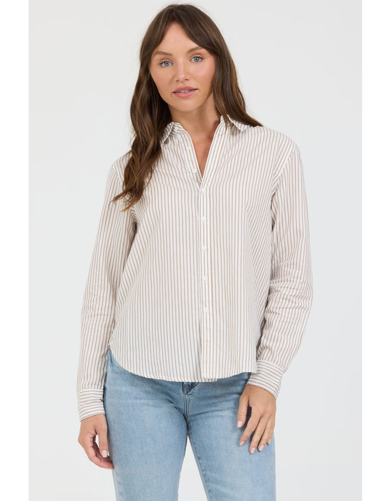 Dear John Denim Dear John Lolita Khaki Stripe Shirt