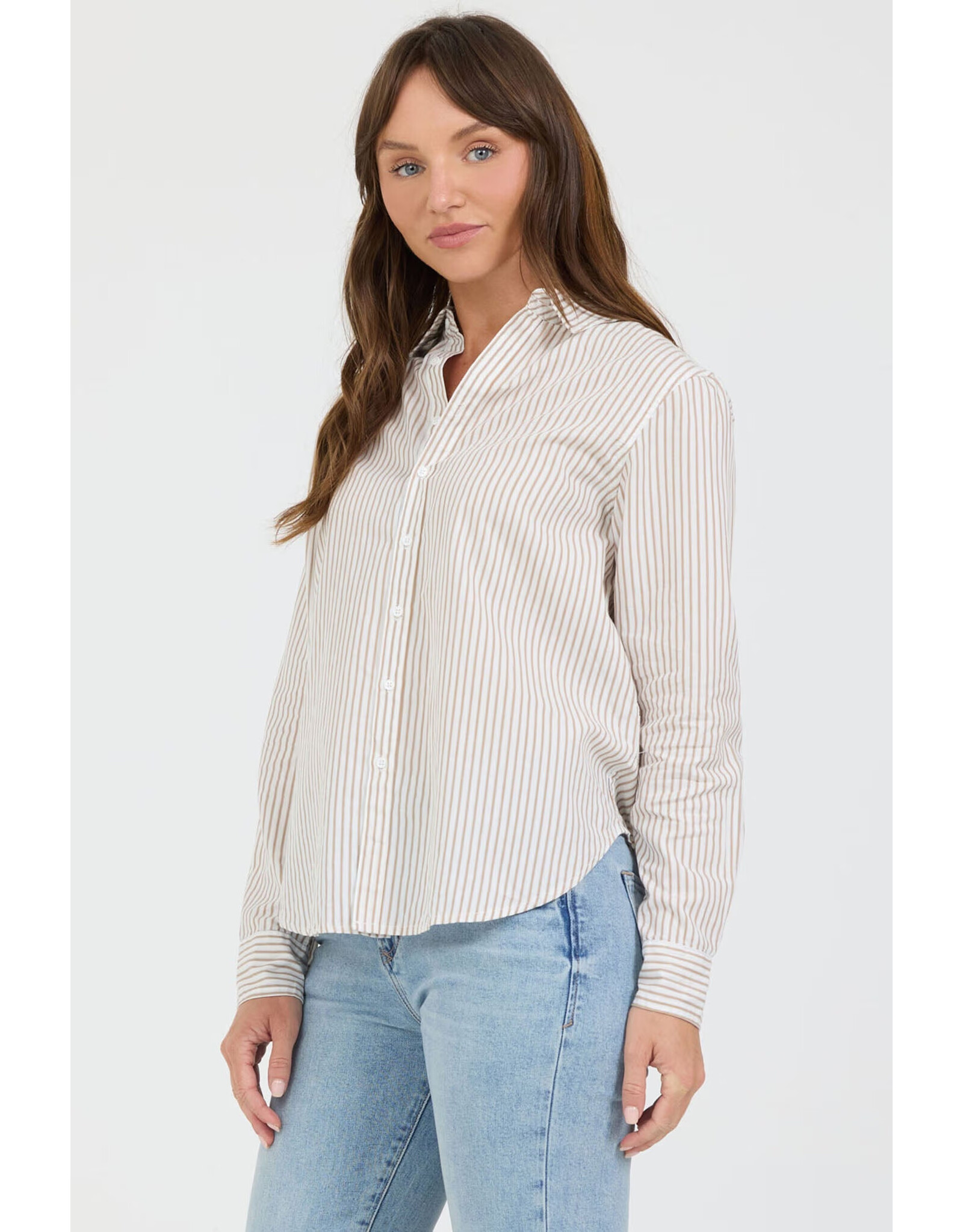 Dear John Denim Dear John Lolita Khaki Stripe Shirt