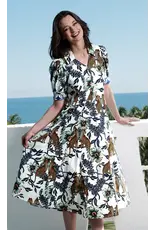 Dizzy Lizzie Montauk Dress Cheetahs and Floral