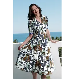 Dizzy Lizzie Montauk Dress Cheetahs and Floral
