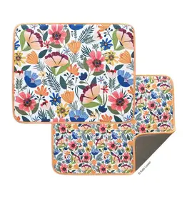 Field of Flowers Microfiber Dish Drying Mats