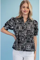 Tilly Floral Jacquard Print Shirt