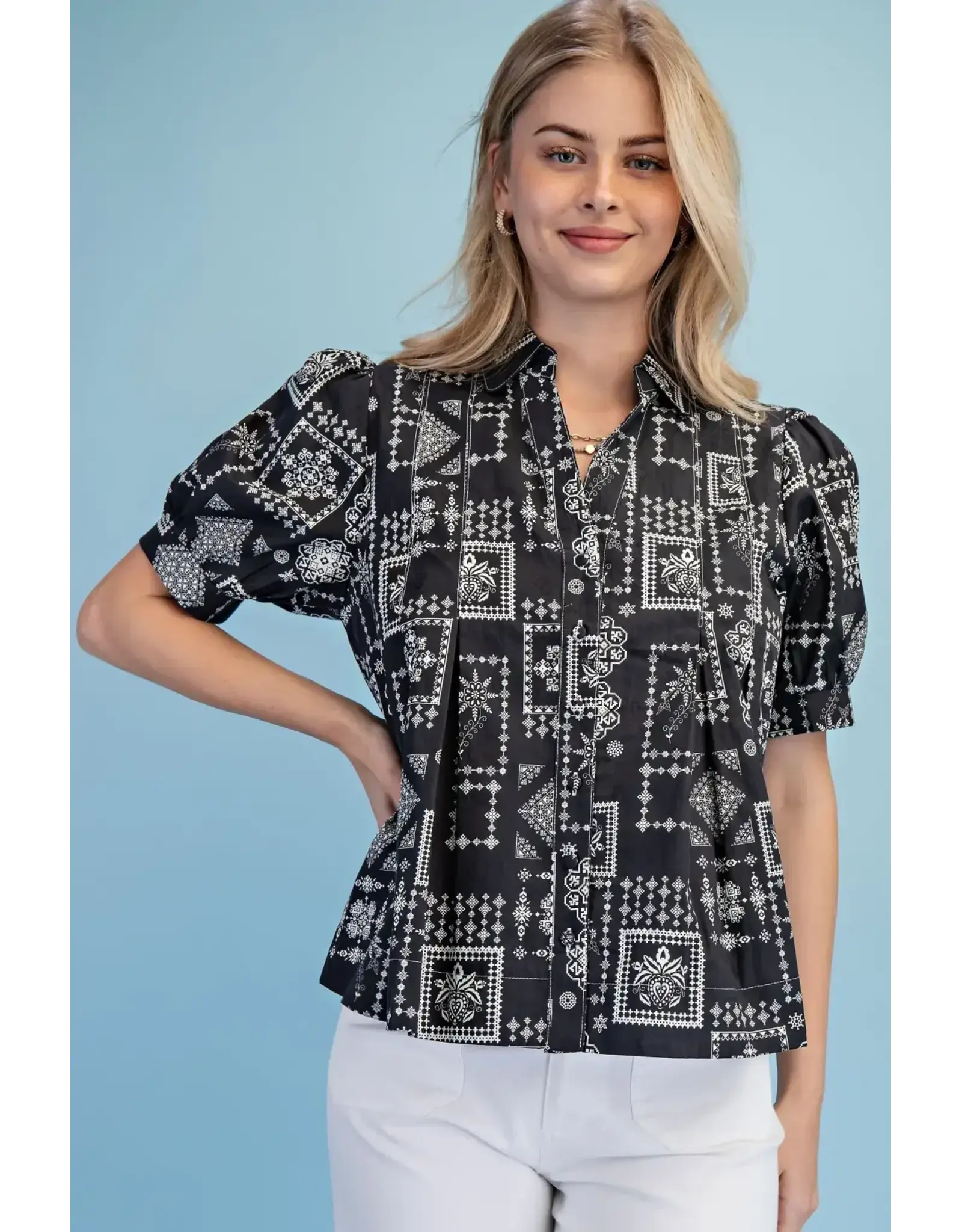 Tilly Floral Jacquard Print Shirt
