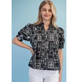 Tilly Floral Jacquard Print Shirt