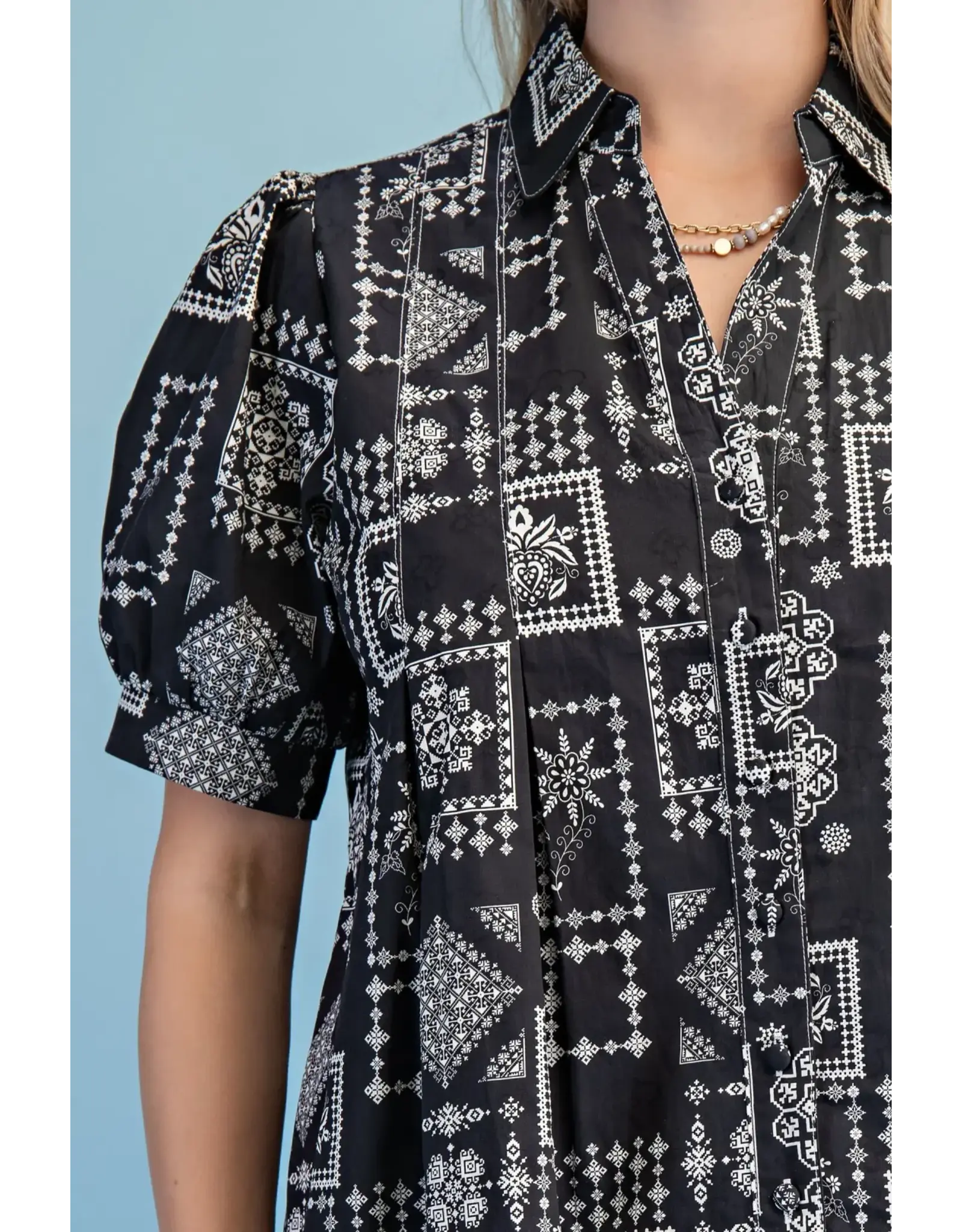 Tilly Floral Jacquard Print Shirt