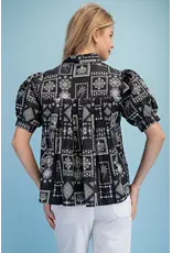 Tilly Floral Jacquard Print Shirt