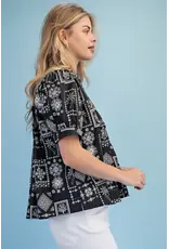 Tilly Floral Jacquard Print Shirt