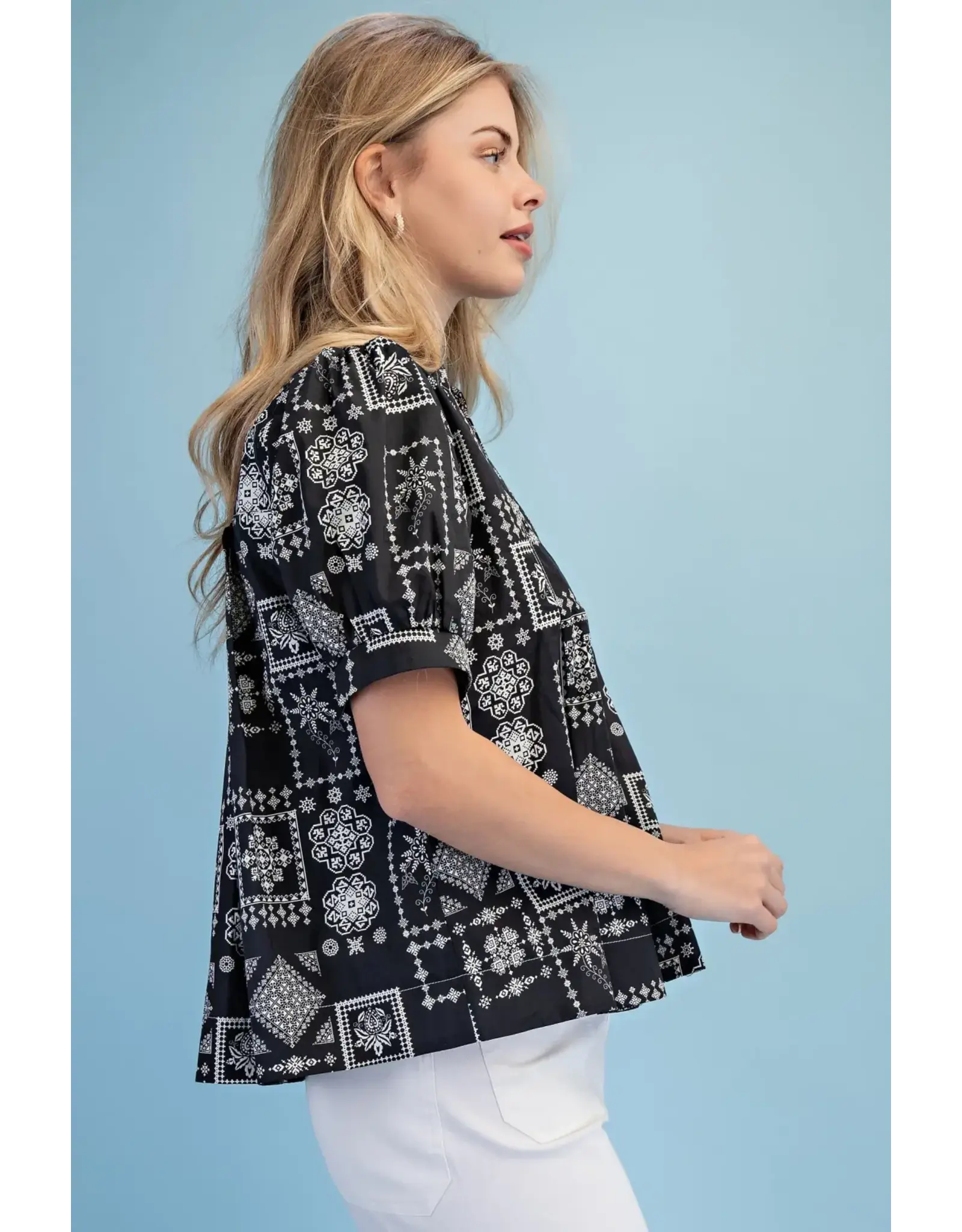 Tilly Floral Jacquard Print Shirt