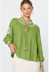 Carmelita Embroidered Peasant Blouse