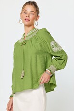 Carmelita Embroidered Peasant Blouse