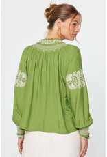 Carmelita Embroidered Peasant Blouse