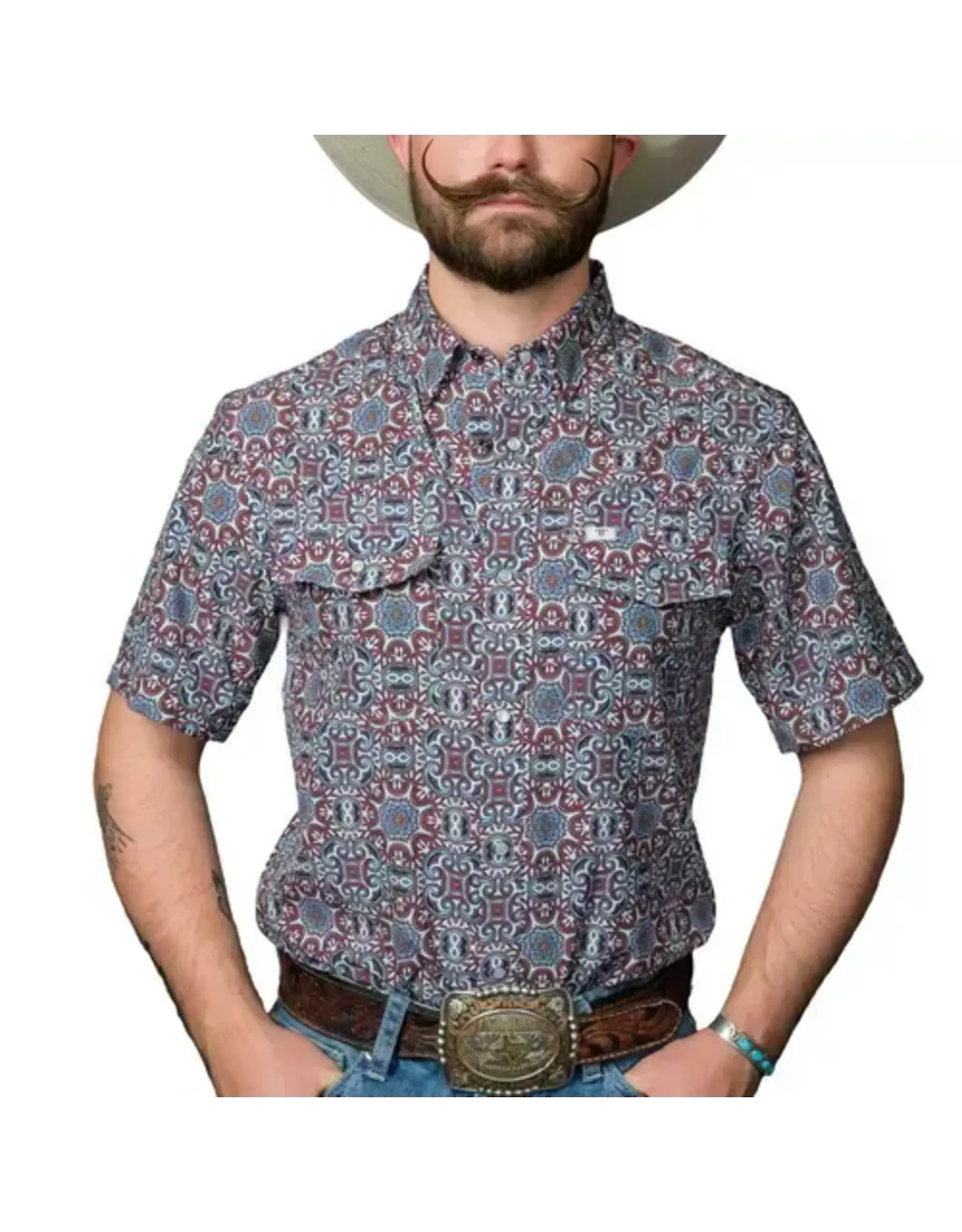 Ferrell Bennett Short Sleeve Snap Brown