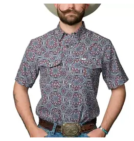 Ferrell Bennett Short Sleeve Snap Brown