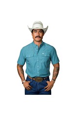Ferrell Miles Short Sleeve Snap Turquoise