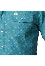 Ferrell Miles Short Sleeve Snap Turquoise