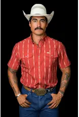 Ferrell Maverick Short Sleeve Snap Red Shirt