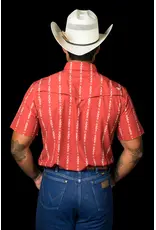 Ferrell Maverick Short Sleeve Snap Red Shirt