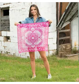 Fringe Scarves Fringe Bonita Bandana - Pink