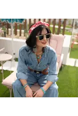 Fringe Scarves Fringe Senorita Bandana - Red