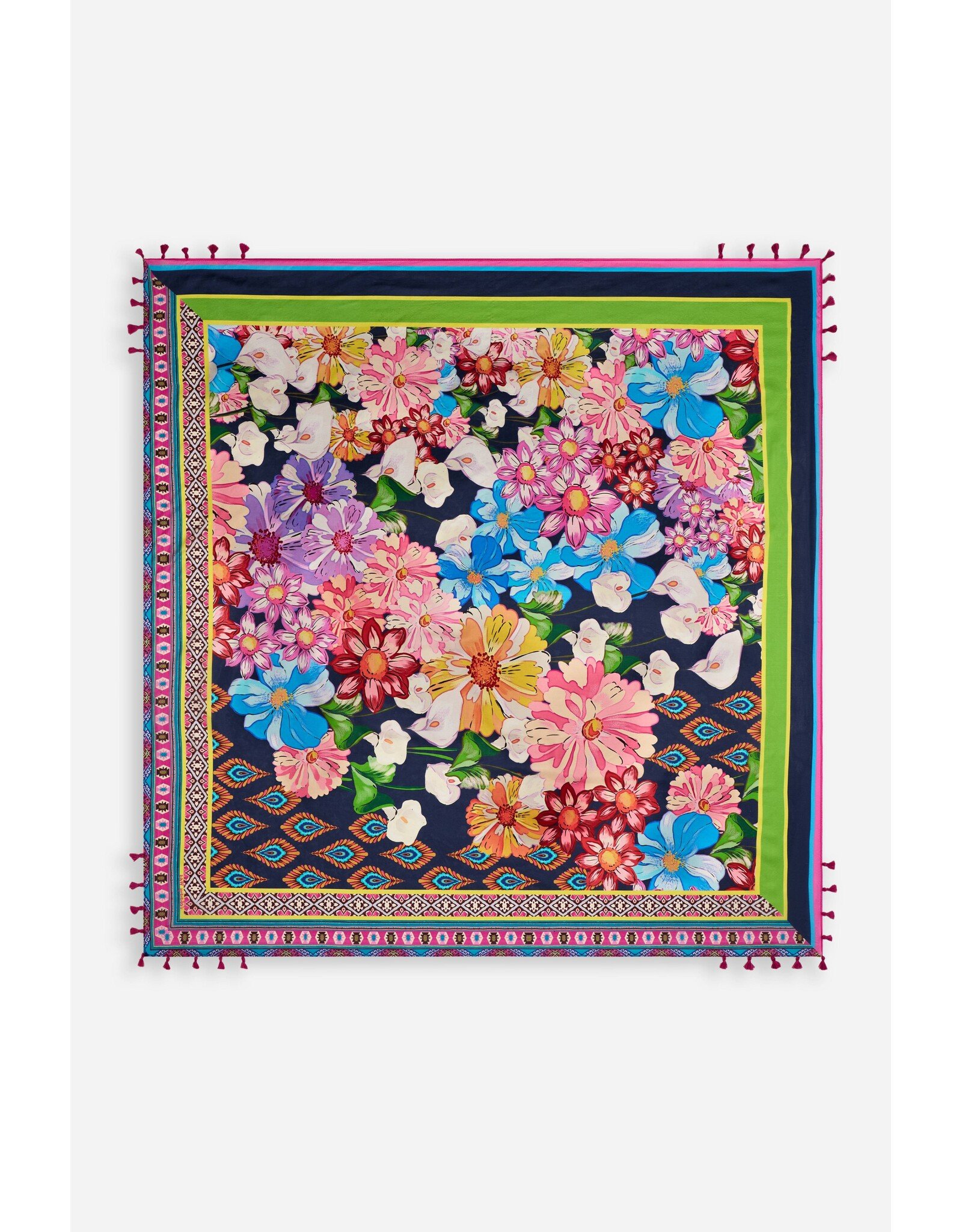 Johnny Was Johnny Was Silk Scarf Gerbera