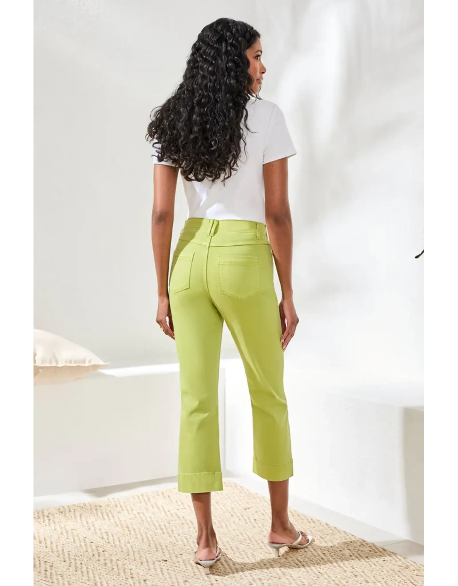 Tribal Tribal Comfort Stretch Pull-On Kick Flare Capris