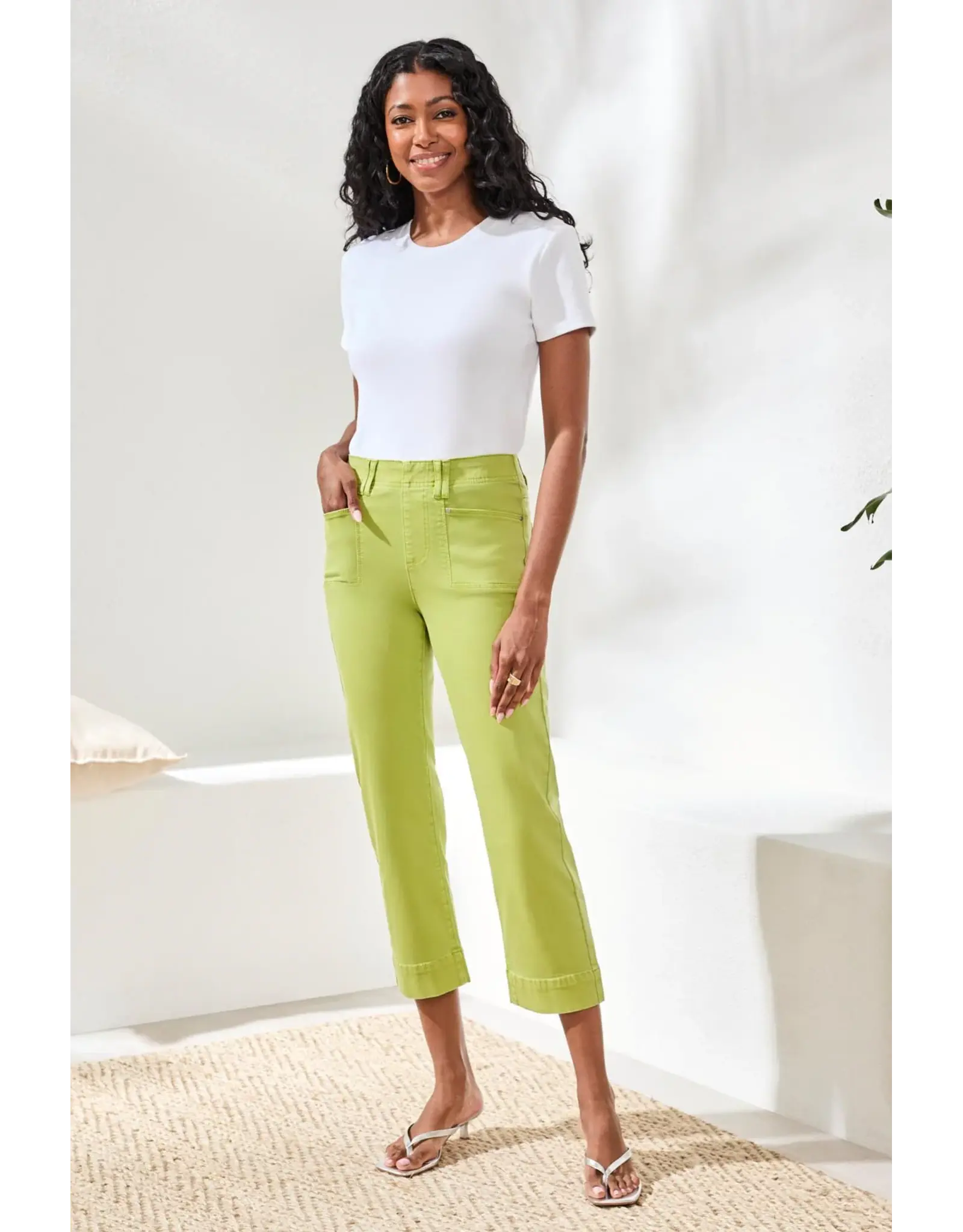 Tribal Tribal Comfort Stretch Pull-On Kick Flare Capris