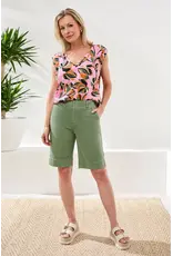 Tribal Tribal Comfort Stretch Pull-On Bermuda Shorts