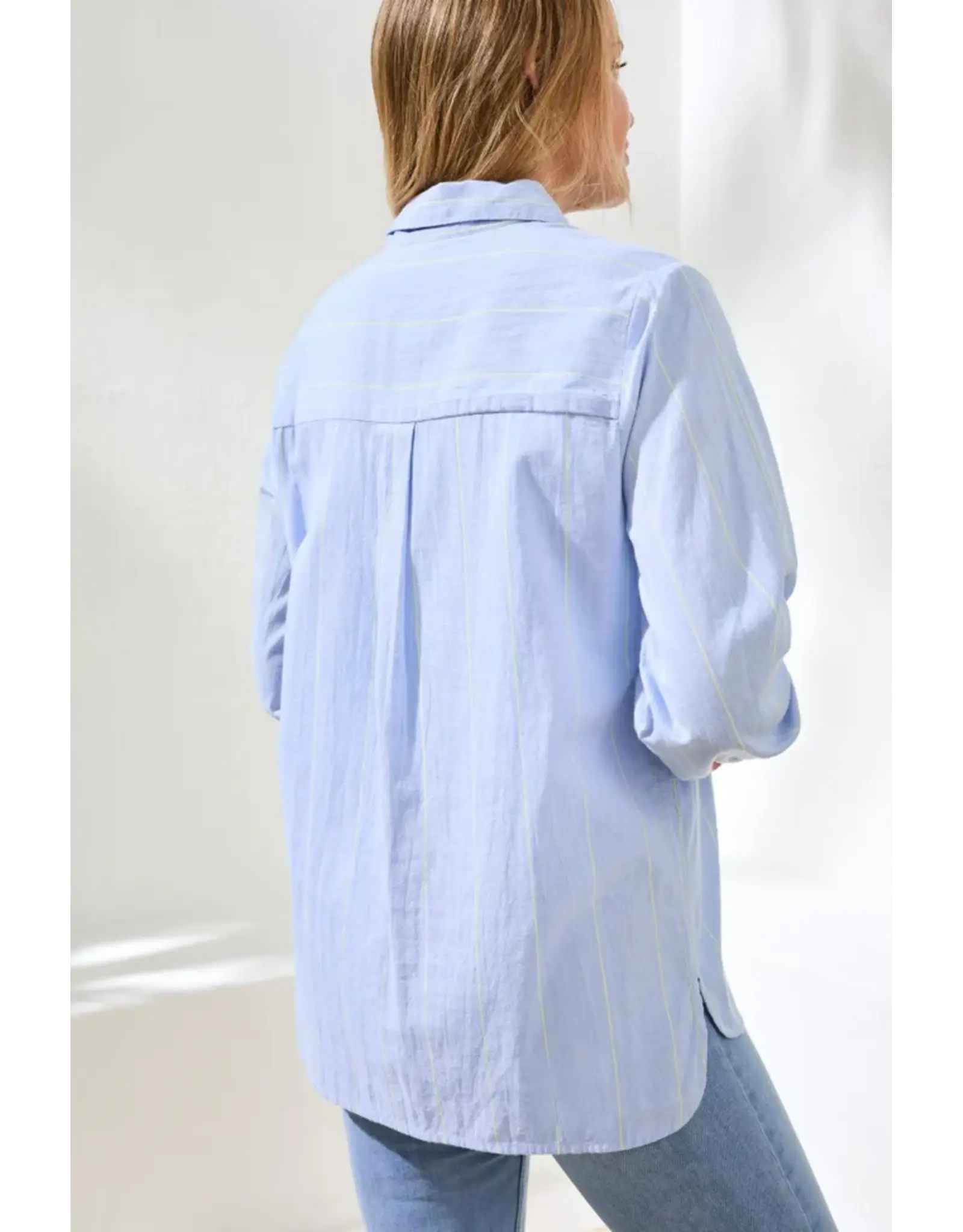 Tribal Tribal Yarn Dye Stripe Button Shirt