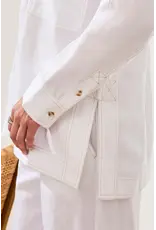 Tribal Tribal Flowy Slub Woven Pop Over Tunic