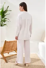 Tribal Tribal Flowy Slub Woven Pop Over Tunic