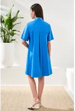 Tribal Tribal A-Line Stretch Poplin Snap Front Dress