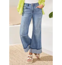 Tribal Tribal Brooke Cuffed Palazzo Jeans