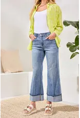 Tribal Tribal Brooke Cuffed Palazzo Jeans