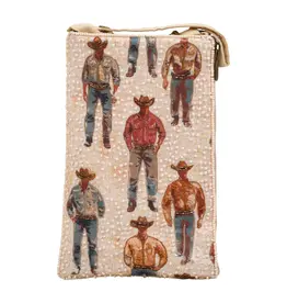 Cowboys Beaded Bag