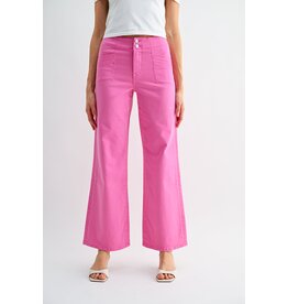 Myra Pink High Rise Wide Leg Jean