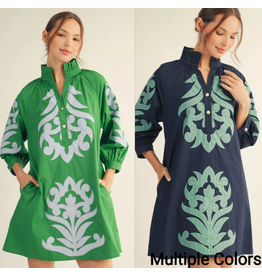 Talia Applique Shift Dress