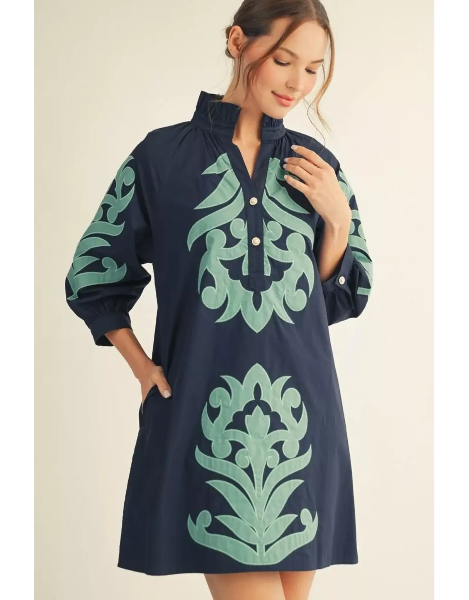 Talia Applique Shift Dress