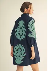 Talia Applique Shift Dress