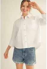 Patty Pearl White Button Shirt