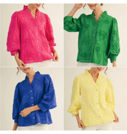 Anna Textured Floral Top