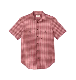 Filson Filson Twin Lakes Short Sleeve Sport Shirt Brick/Cream Plaid