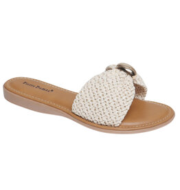 Womens Pick Cream Slide Sandal