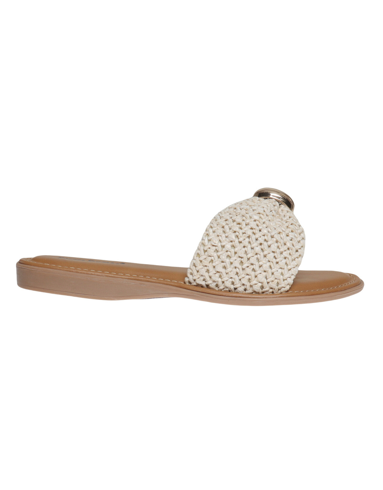 Womens Pick Cream Slide Sandal
